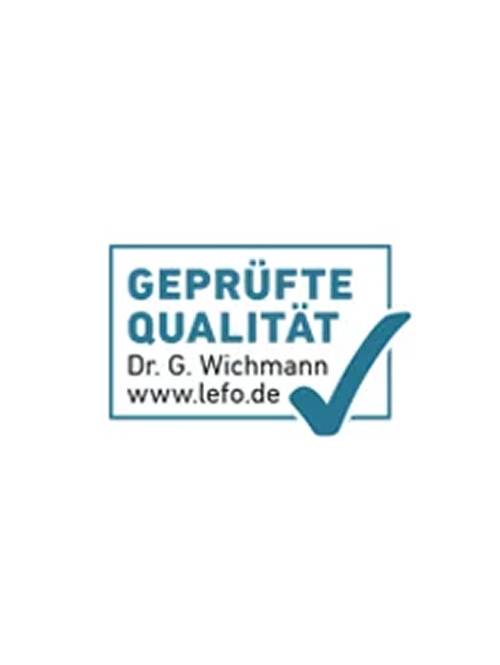 Geprüfte Qualität, Dr. G. Wichmann, www.lefo.de