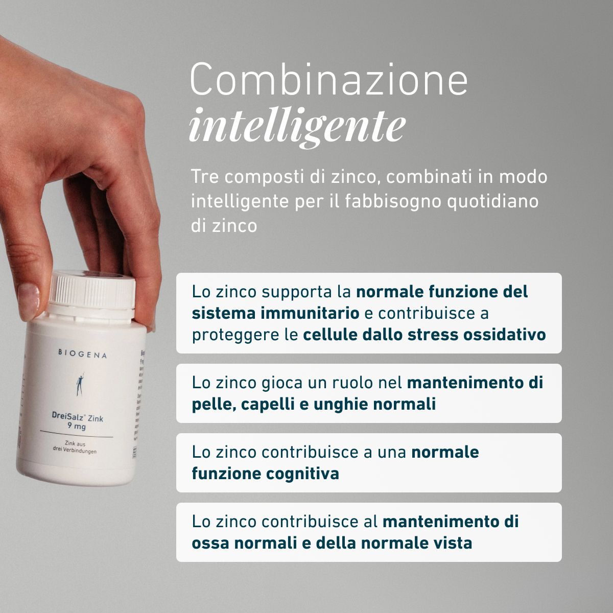 Zinco 3 Sali 9 mg