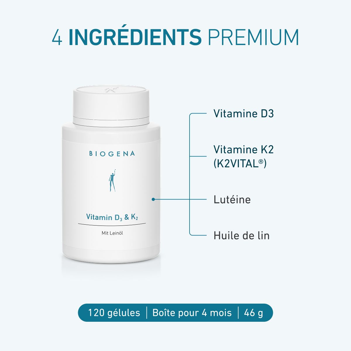Vitamine D3 K2 1000 UI