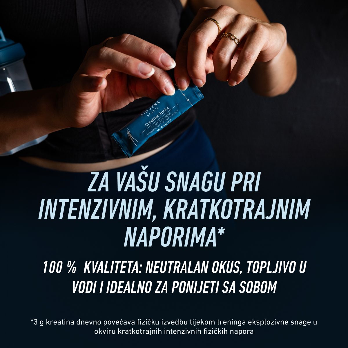 Kreatin Monohidrat Sticks – 3 g Creapure®