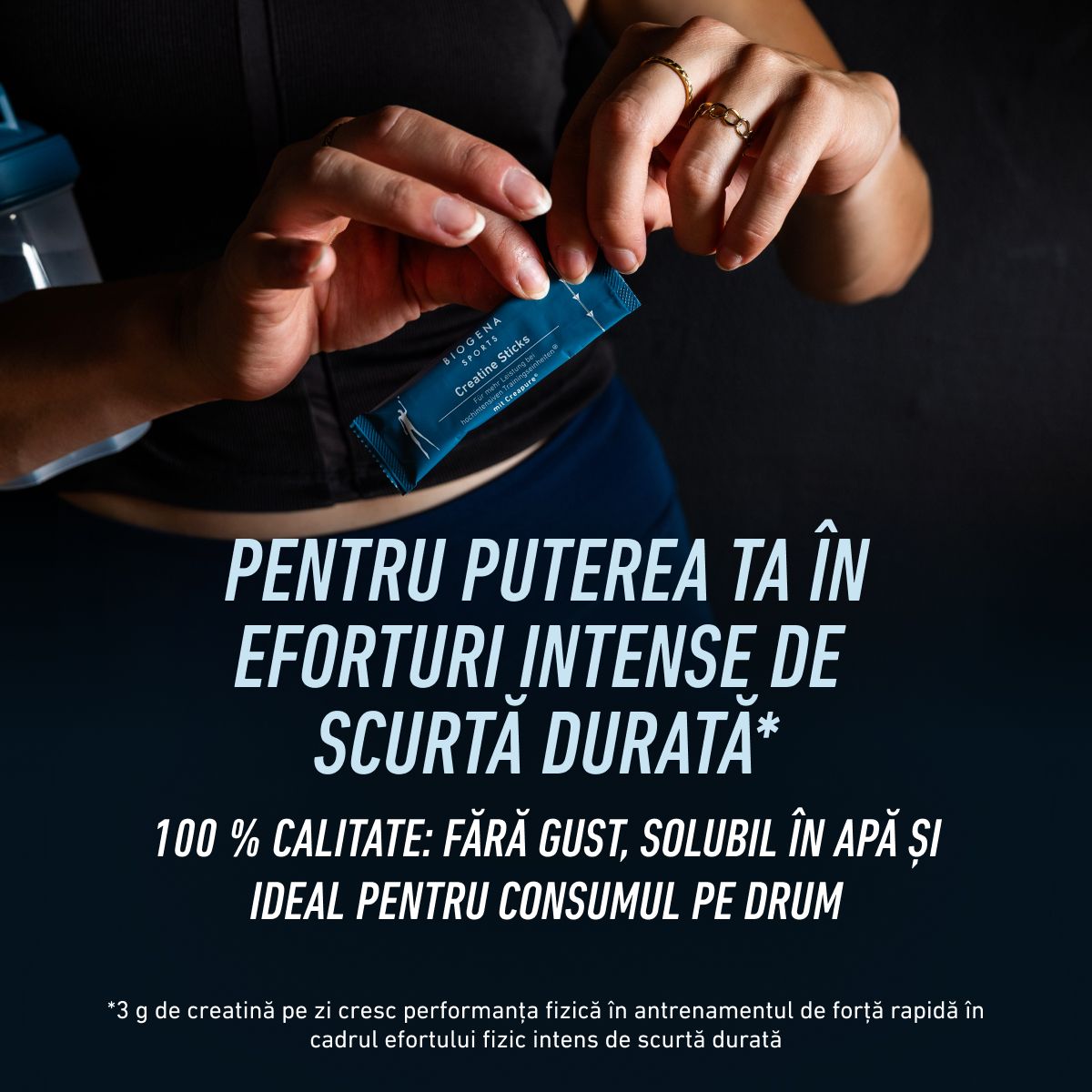 Pliculețe de Creatină monohidrat - 3 g Creapure®