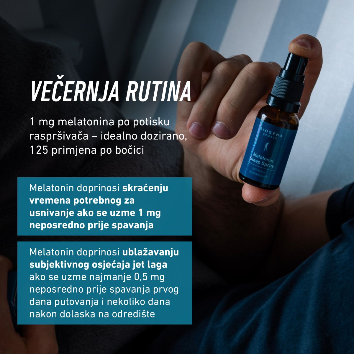 BIOGENA SPORTS - Melatonin Sleep sprej