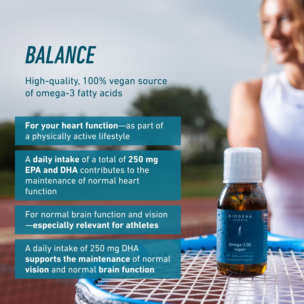 BIOGENA SPORTS - Omega-3 Oil vegan