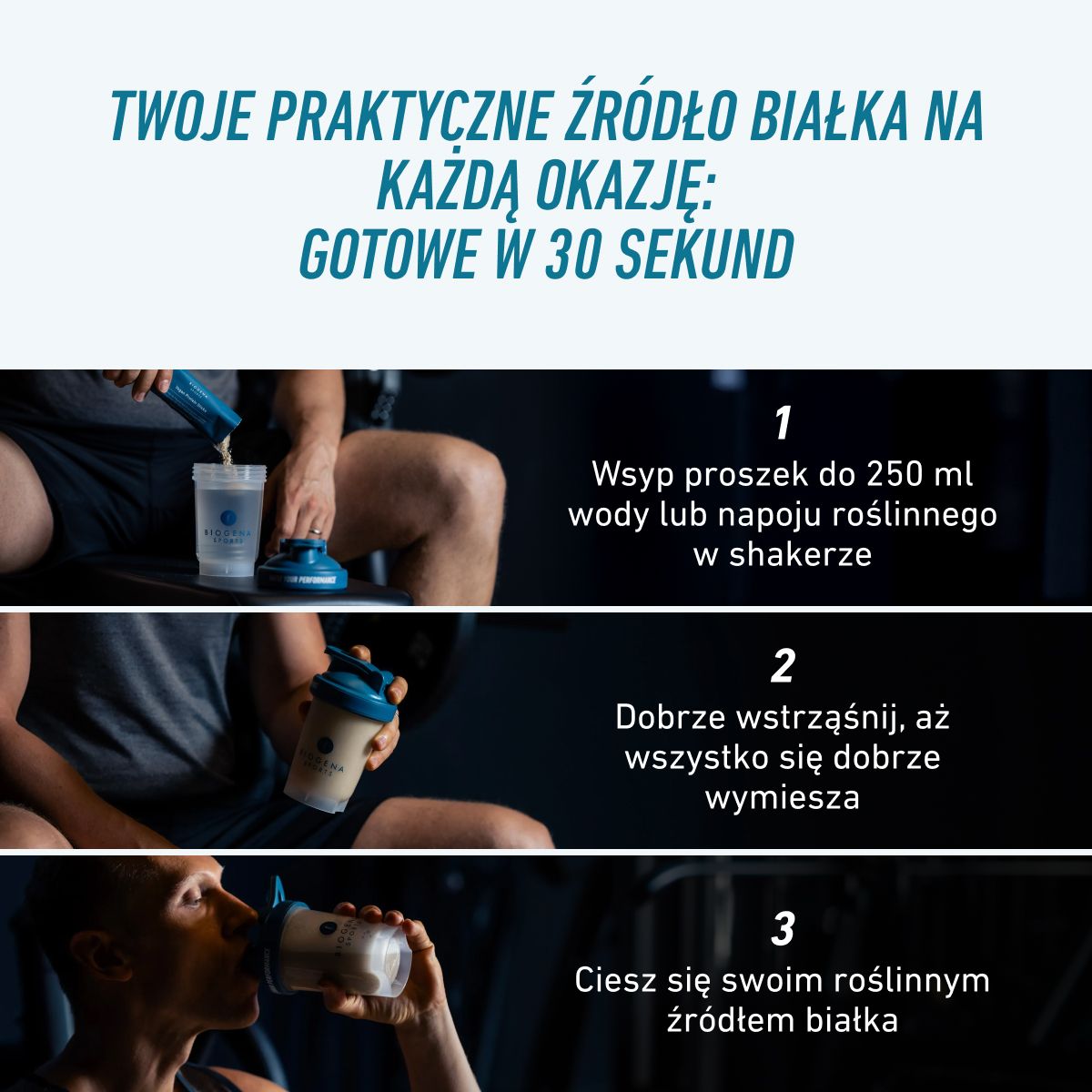 Wegańskie białko w saszetkach
