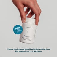 Grafika przedstawiająca różnicę BIOGENA z cechami jakości, takimi jak badane partie, produkcja w Austrii, transparentna deklaracja składników, zespół naukowy i opakowanie nadające się do recyklingu.