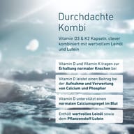 Žena skáče do mora. BIOGENA Vitamín D3 & K2 v premyslenej kombinácii na podporu zdravých kostí.