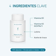 Vitamina D3 y K2 1000 UI