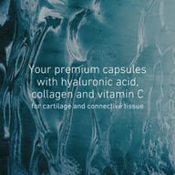 BIOGENA Arthro Formula® 4 Gold capsules with hyaluronic acid, collagen and vitamin C. Premium formula designed to support cartilage, connective tissue and normal collagen formation.