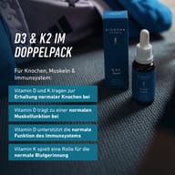 BIOGENA SPORTS D3 & K2 liquid v športovom prostredí. Vitamíny D a K prispievajú k udržaniu zdravých kostí, vitamín D podporuje normálnu funkciu svalov a imunitného systému a vitamín K normálnu zrážanlivosť krvi.