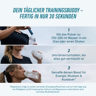 Príprava BIOGENA SPORTS Kalium Magnesium Sport: obsah tyčinky nasypte do 250–300 ml vody, dobre premiešajte alebo pretrepte a následne vypite.