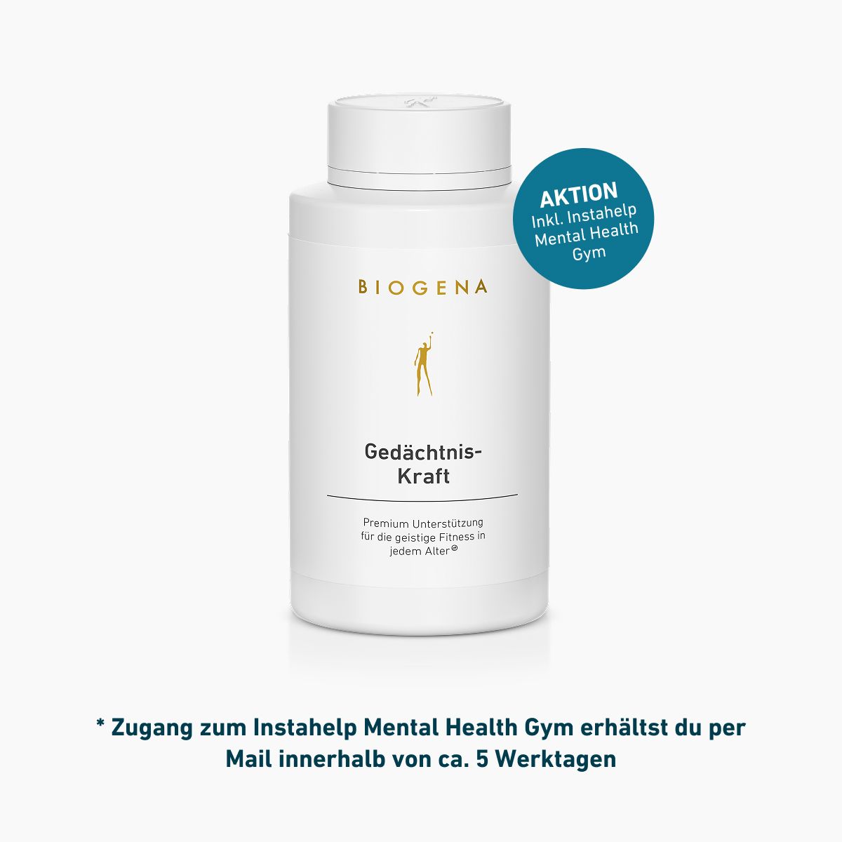 Biogena, Gedächtnis-Kraft, Flasche, weiß, Premium Unterstützung für die geistige Fitness in jedem Alter®
