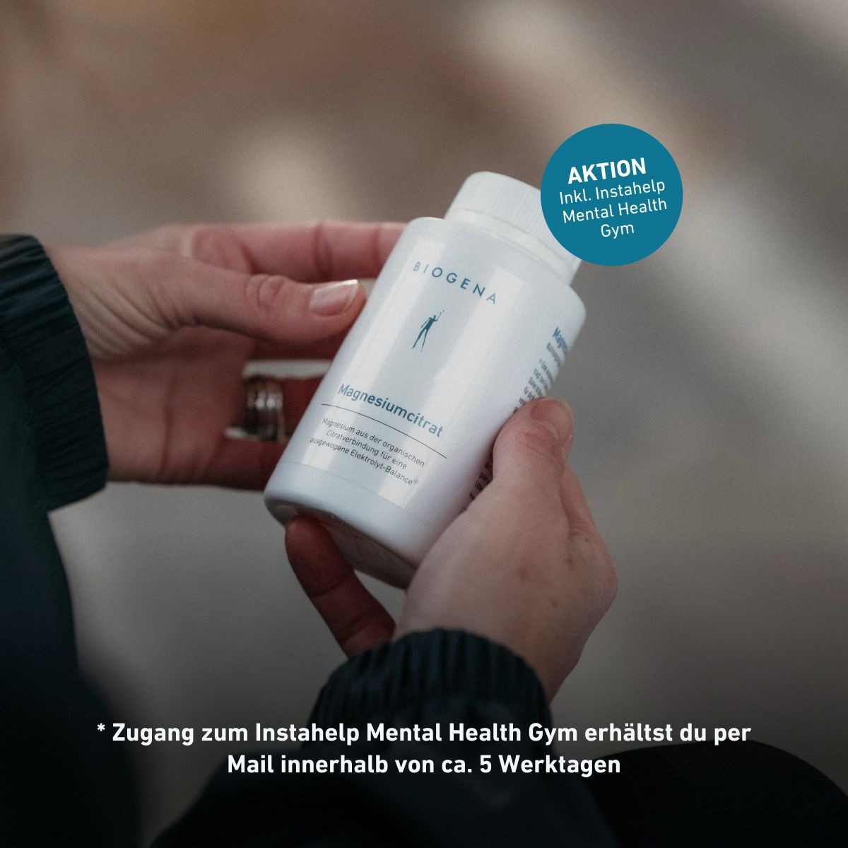 Biogena, Magnesium-citrat, Flasche, weiß, Magnesium aus der organischen Citratverbindung für eine ausgewogene Elektrolyt-Balance®