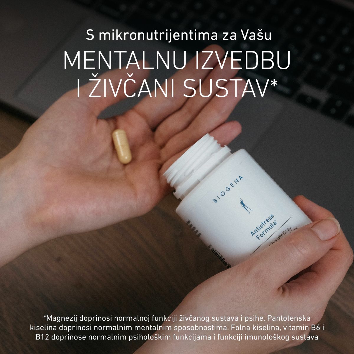Biogena, Antistress Formula®, Boca, bijela, Mikronutrijenti za ravnotežu tijela i duha u stresnim situacijama®