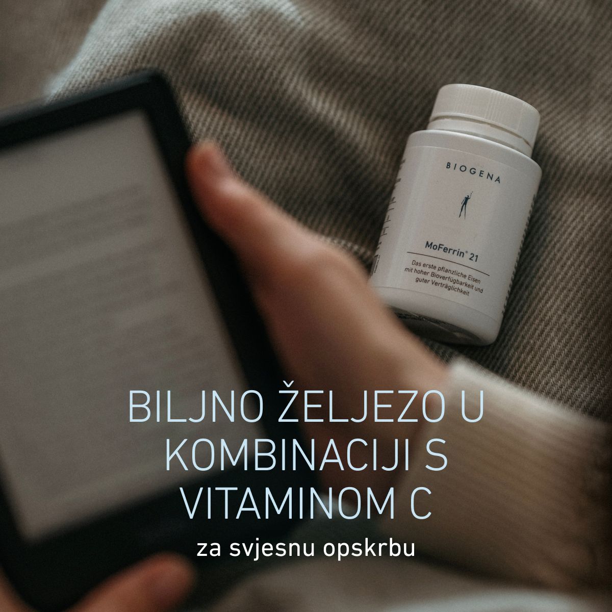 Biogena, MoFerrin® 21, Boca, bijela, Prvo biljno željezo s visokom bioraspoloživošću i dobrom podnošljivošću