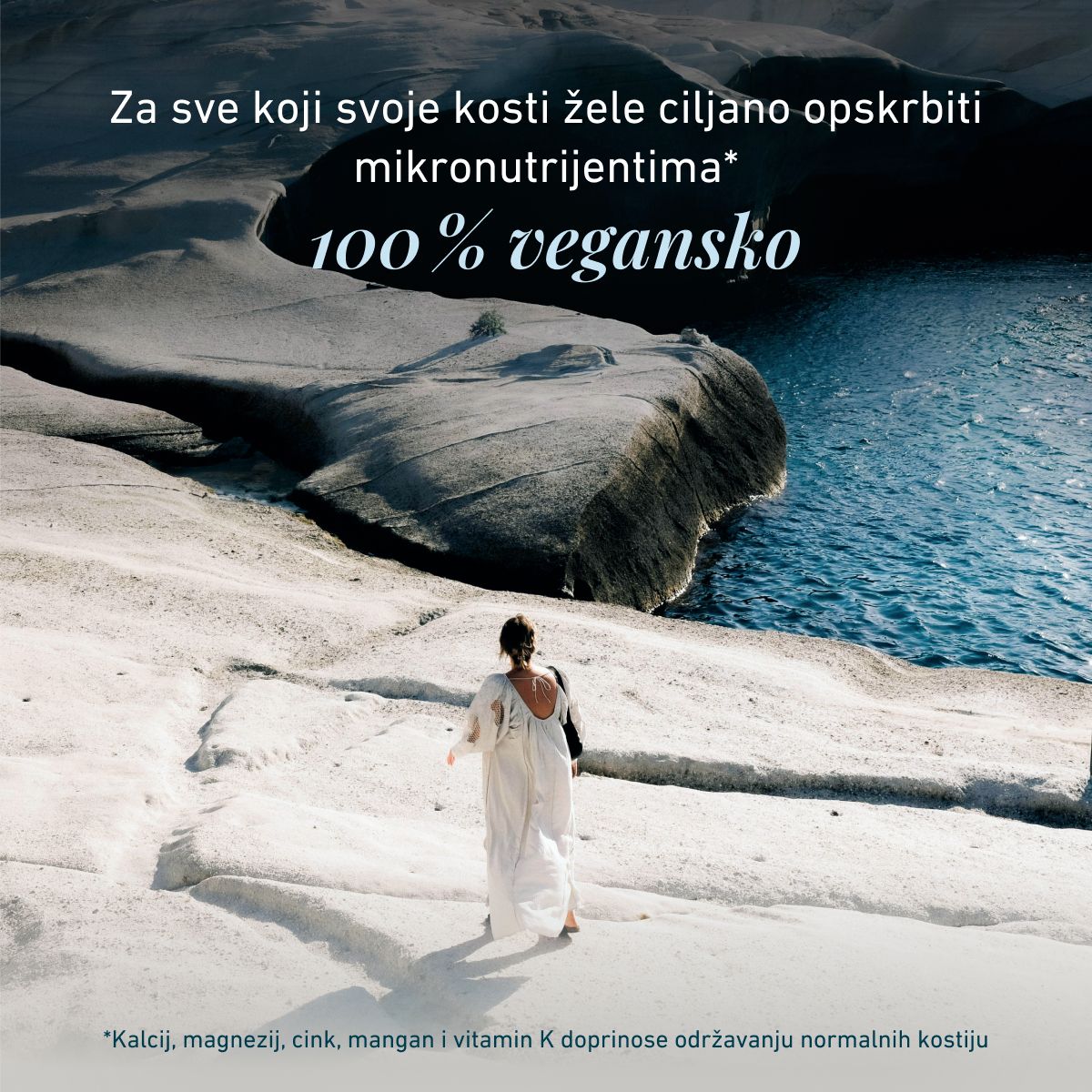 Biogena, Osteo Caldebor® vegan, Boca, bijela, Premium mješavina minerala s veganskim vitaminom D3 i K2 MK-7 za održavanje stabilnih kostiju®