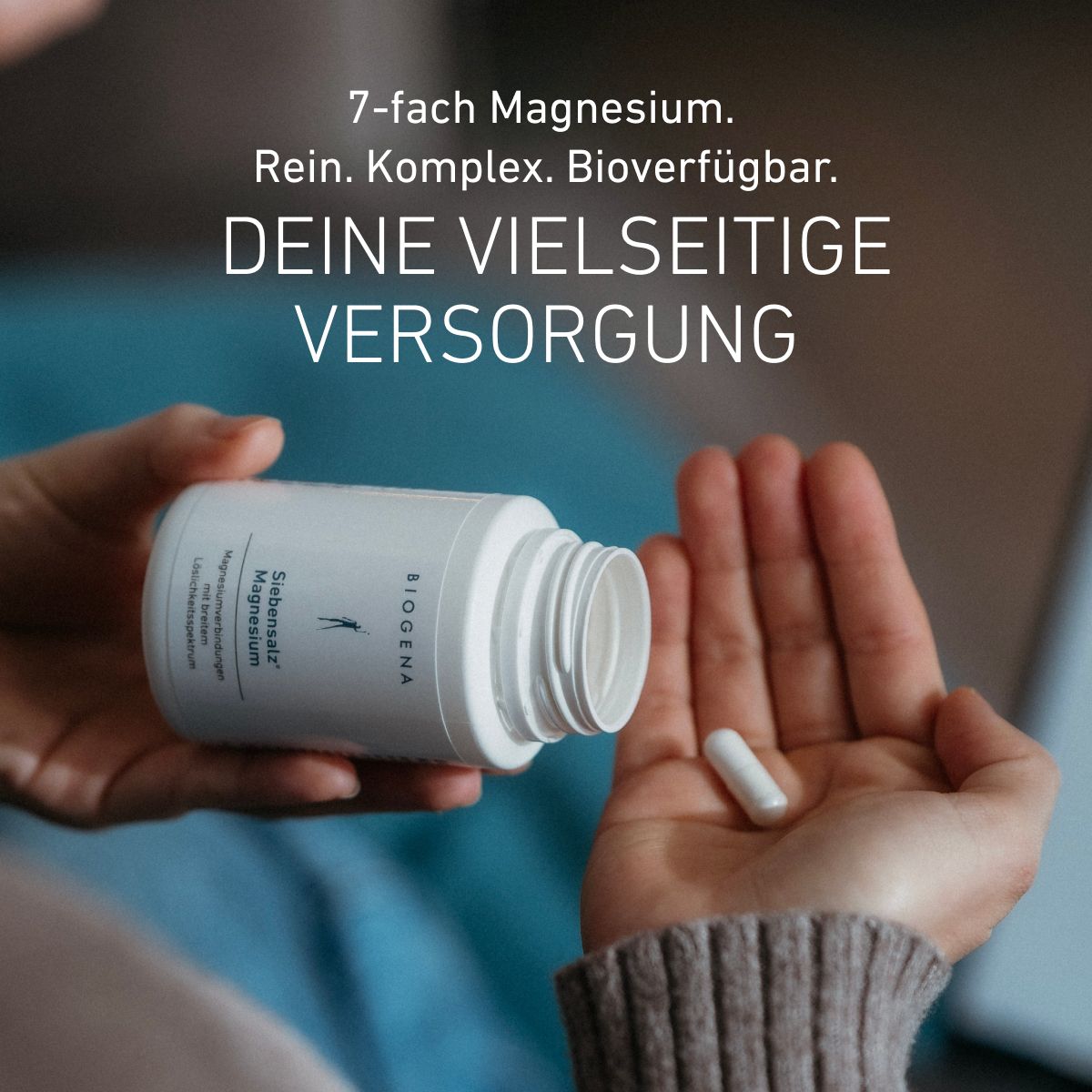 Biogena, Siebensalz® Magnesium, Flasche, weiß, Magnesiumverbindungen mit breitem Löslichkeitsspektrum
