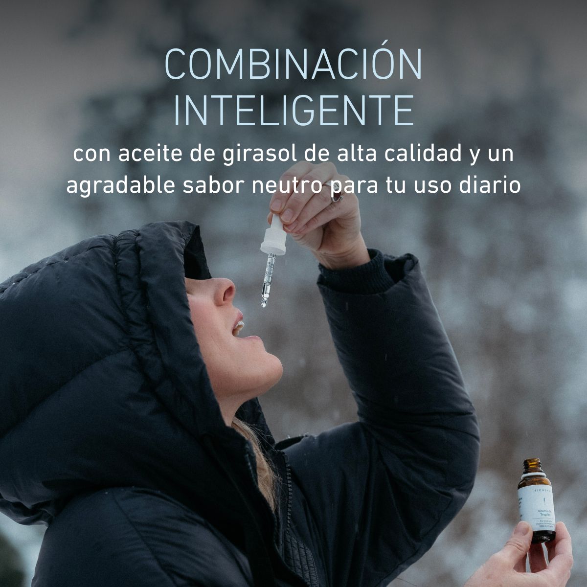 Biogena, Vitamin D₃ Tropfen, Botella, blanco, Para un buen aporte de vitamina D 1000 UI/gota