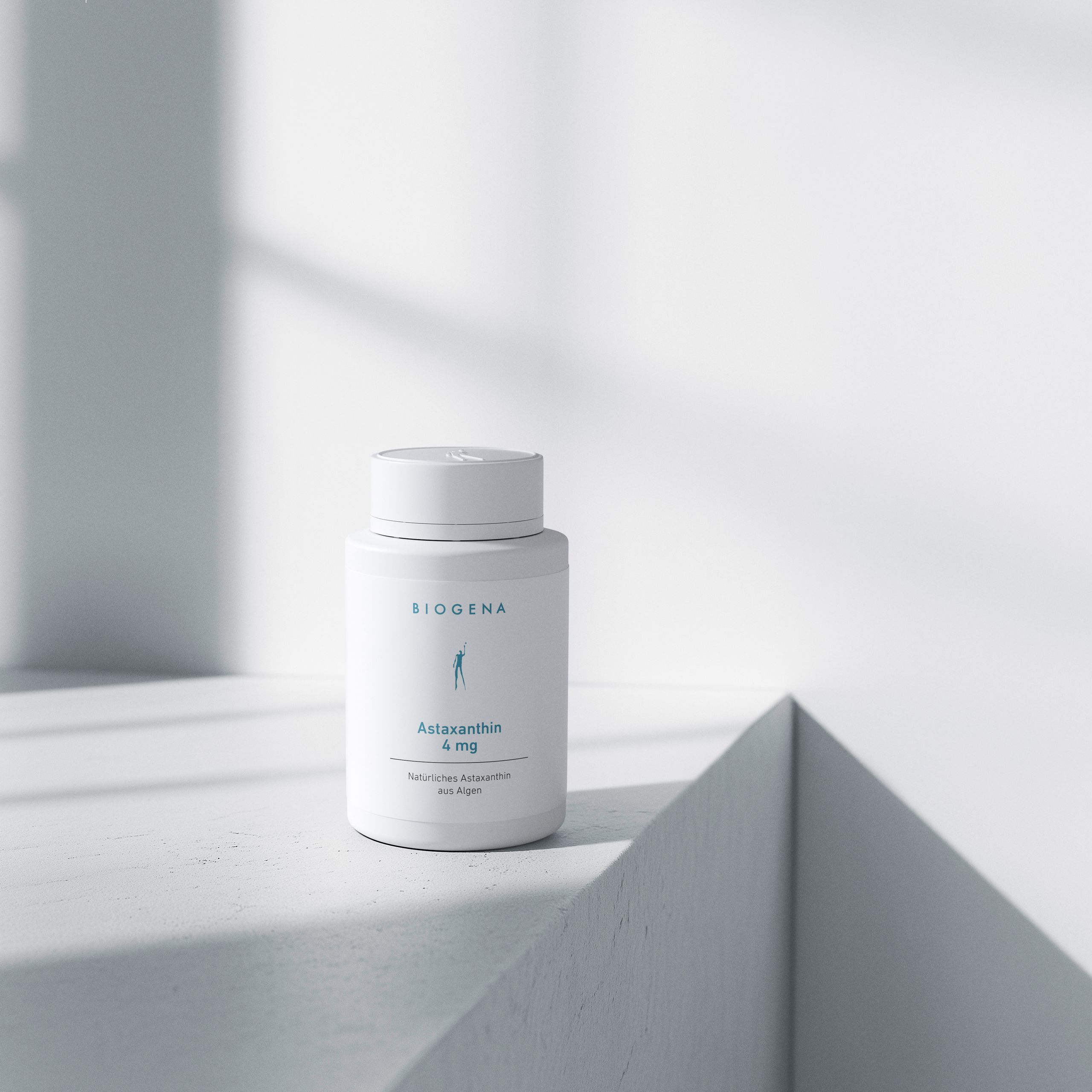 Biogena, Astaxanthin 4 mg, Bottiglia, bianco, Astaxantina naturale da alghe