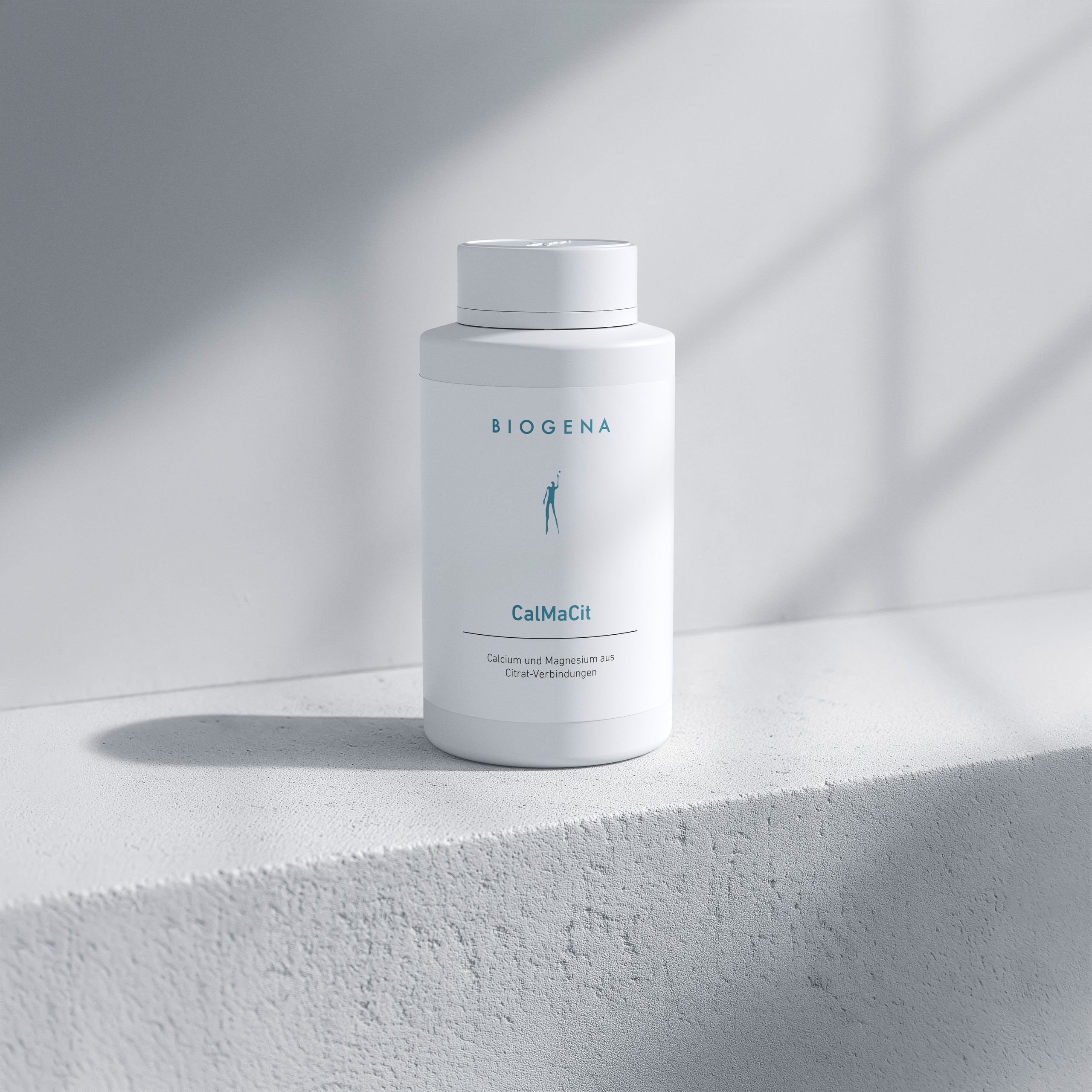 Biogena, CalMaCit, Bottle, white, Calcium and magnesium from citrate compounds