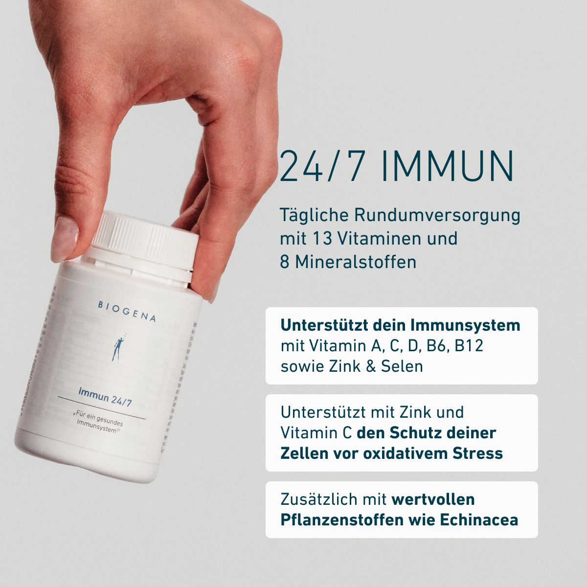 Biogena, Immun 24/7, Flasche, weiss, Für ein gesundes Immunsystem®