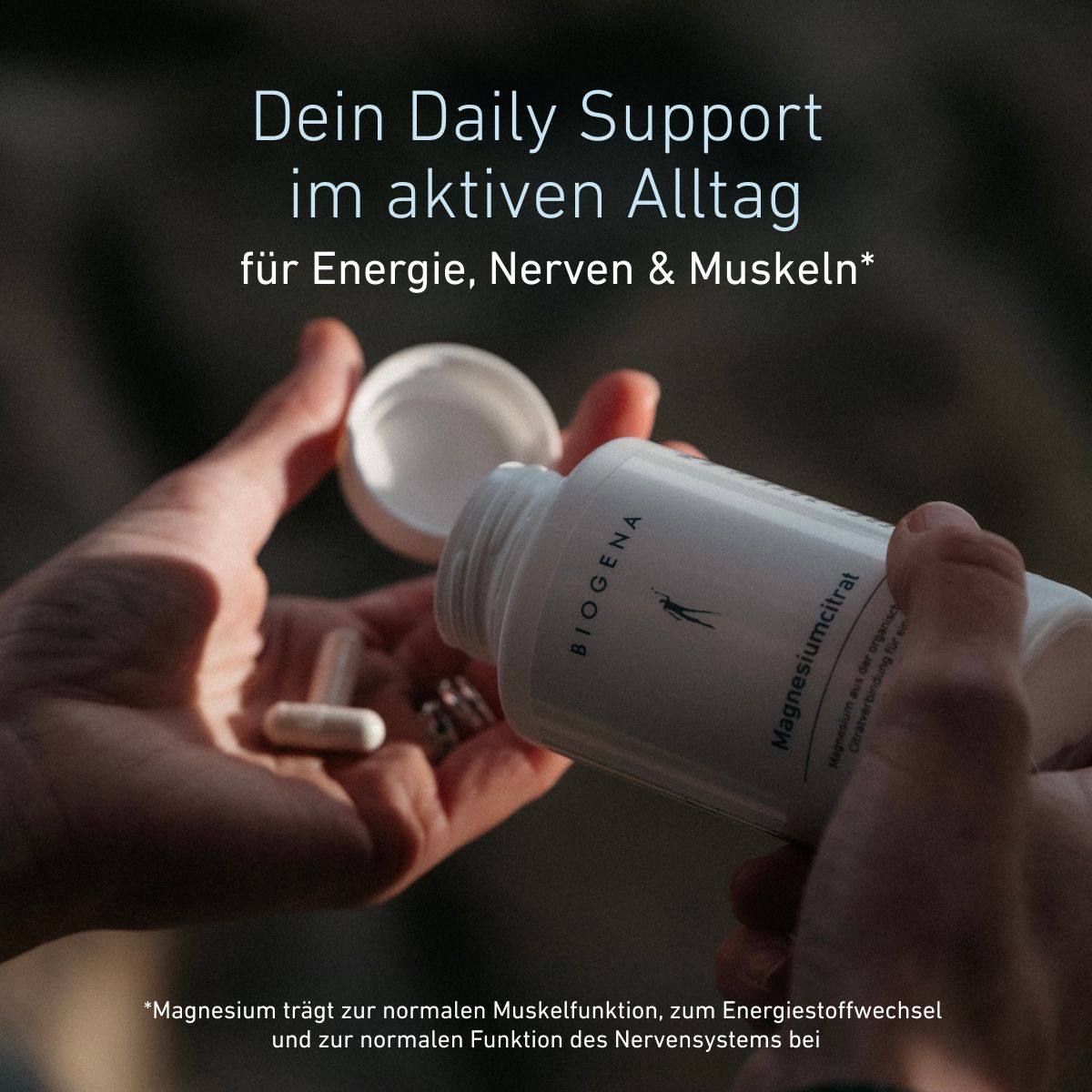 Biogena, Magnesium-citrat, Flasche, weiß, Magnesium aus der organischen Citratverbindung für eine ausgewogene Elektrolyt-Balance®