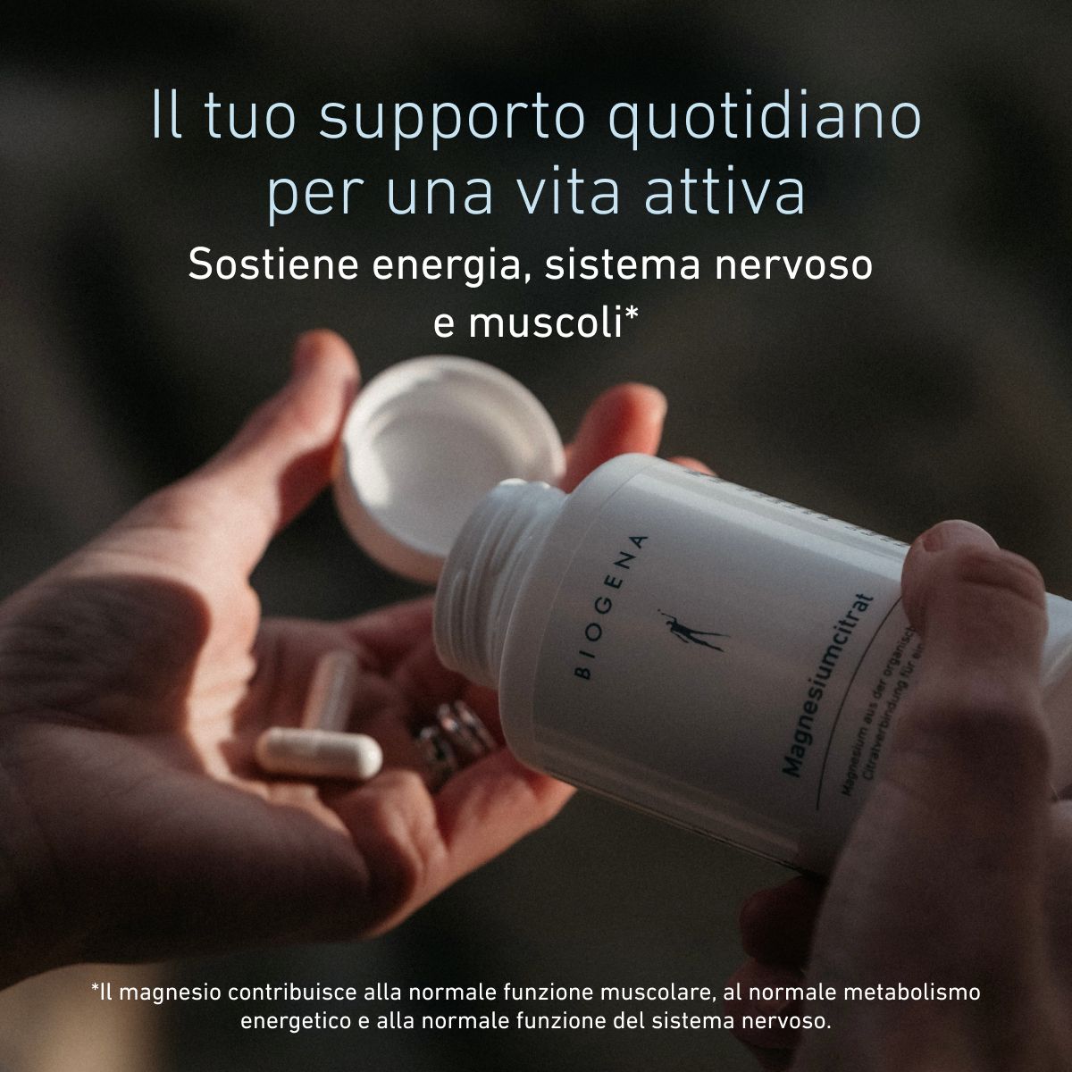Biogena, Magnesium-citrat, Flasche, weiß, Magnesium aus der organischen Citratverbindung für eine ausgewogene Elektrolyt-Balance®