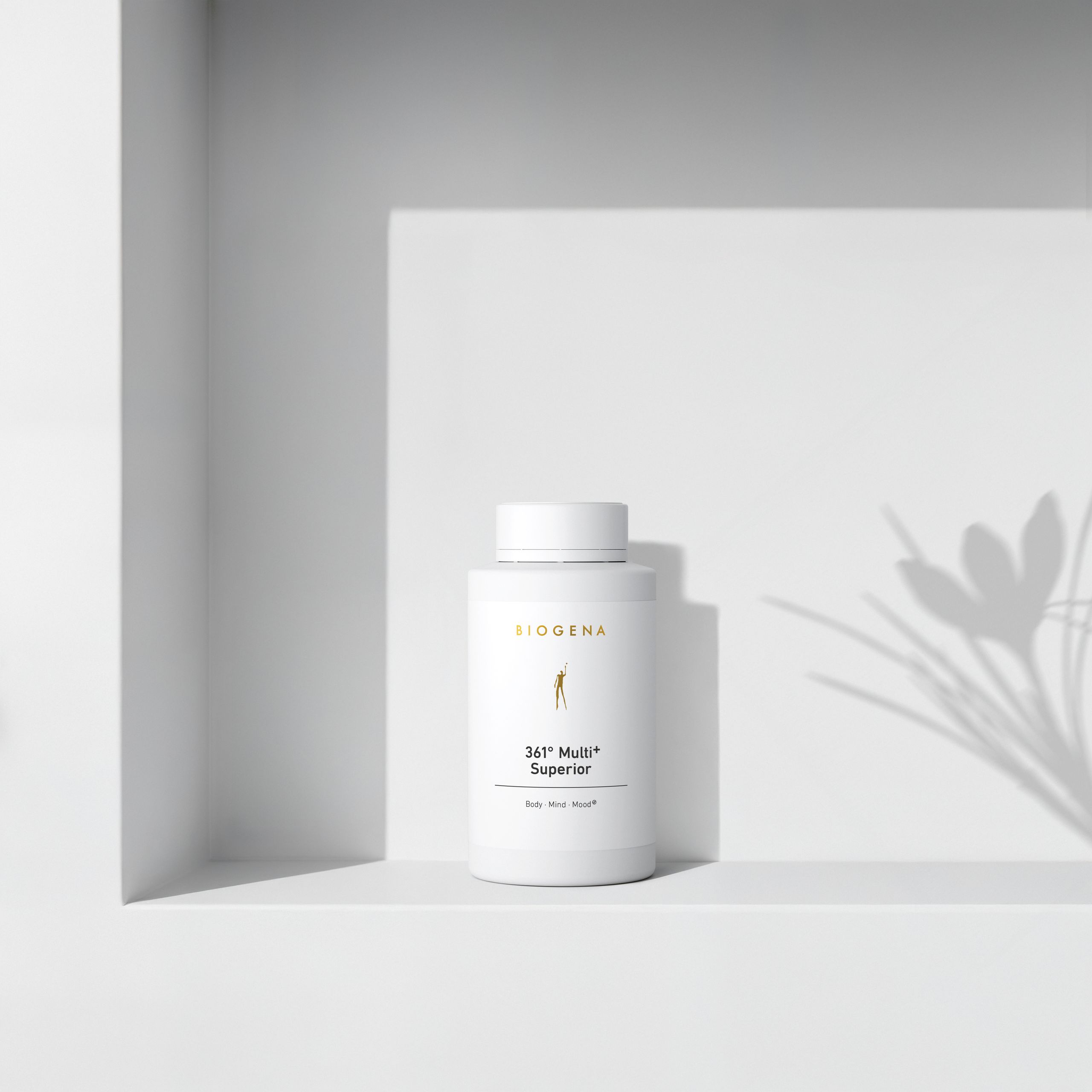 Biogena, 361° Multi+ Superior, Butelka, biały, Ciało · Umysł · Nastrój®