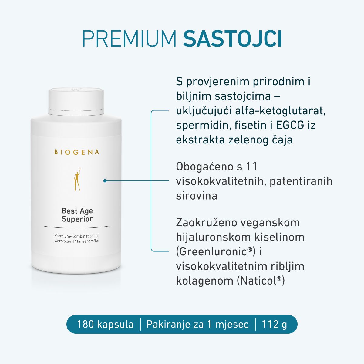 Biogena, Best Age Superior, Boca, bijela, Premium kombinacija s vrijednim biljnim tvarima