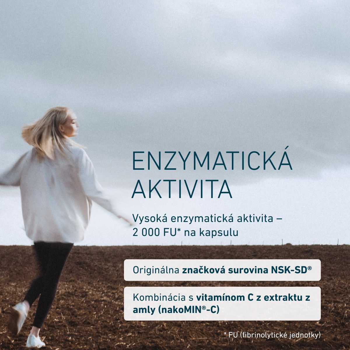 Biogena, Nattokinase Superior, Fľaša, biela, Prémiová surovina NSK-SD® od svetového lídra trhu
