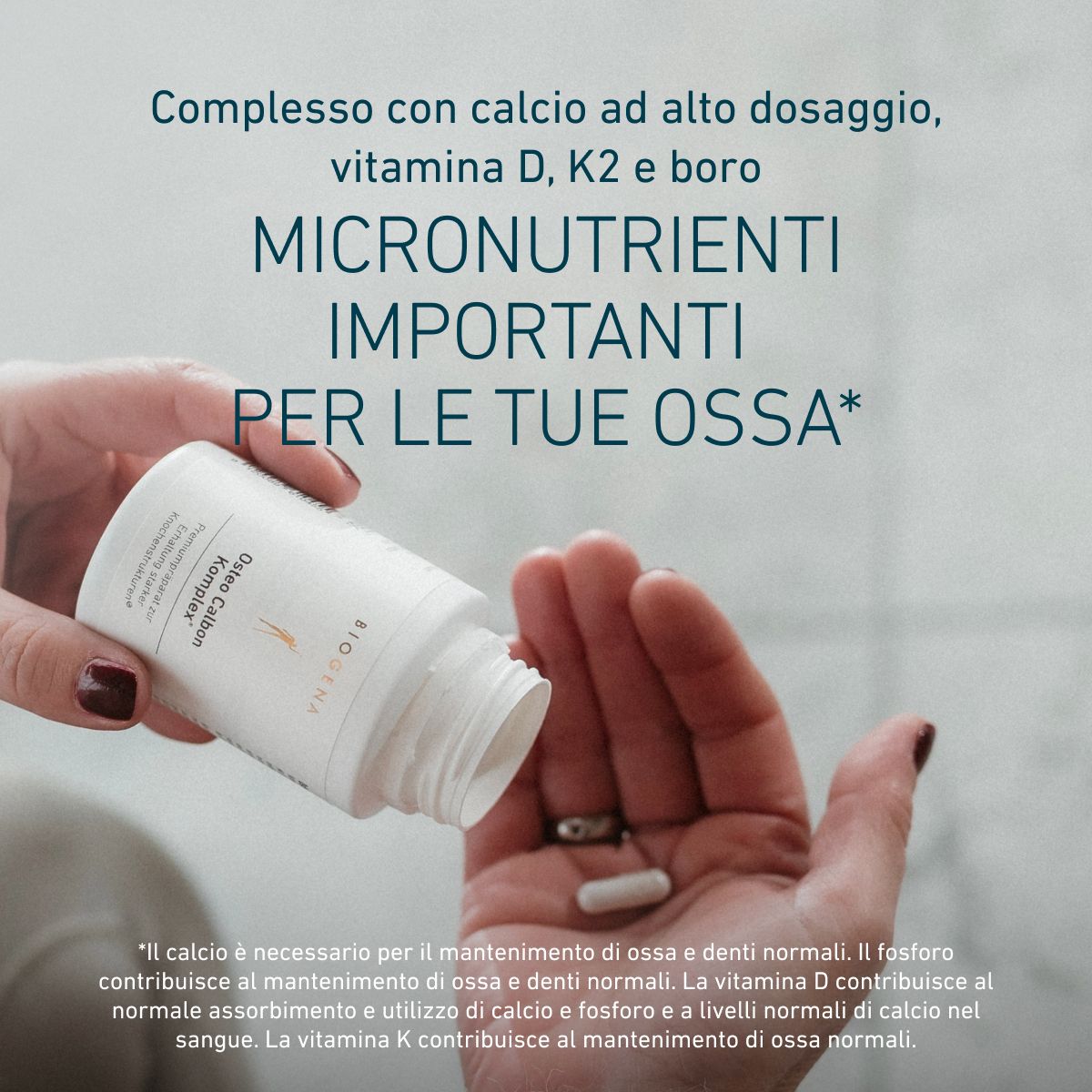 Biogena, Osteo Calbon Komplex®, Flasche, weiß, Premiumpräparat zur Erhaltung starker Knochenstrukturen®