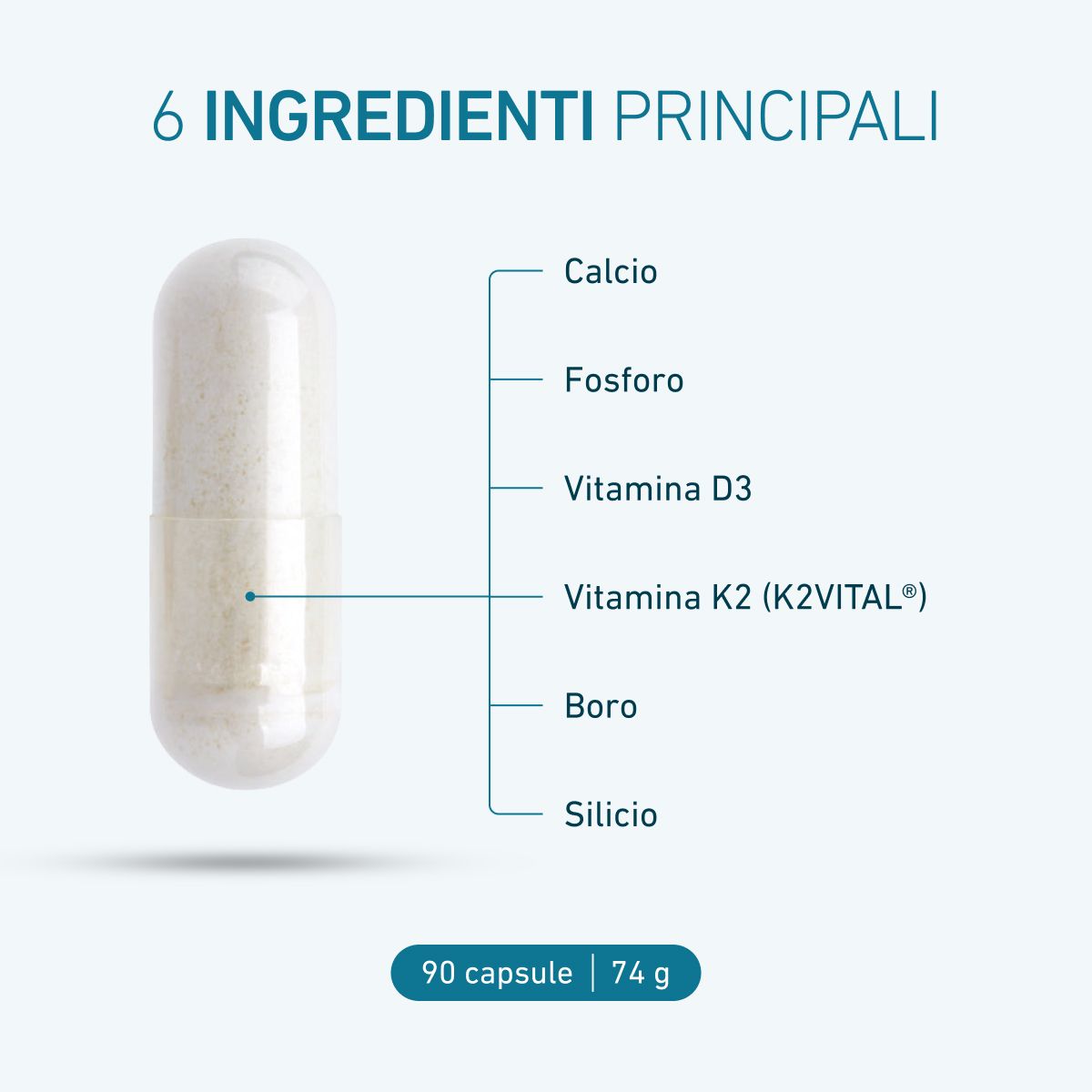 Biogena, Osteo Calbon Komplex®, Flasche, weiß, Premiumpräparat zur Erhaltung starker Knochenstrukturen®