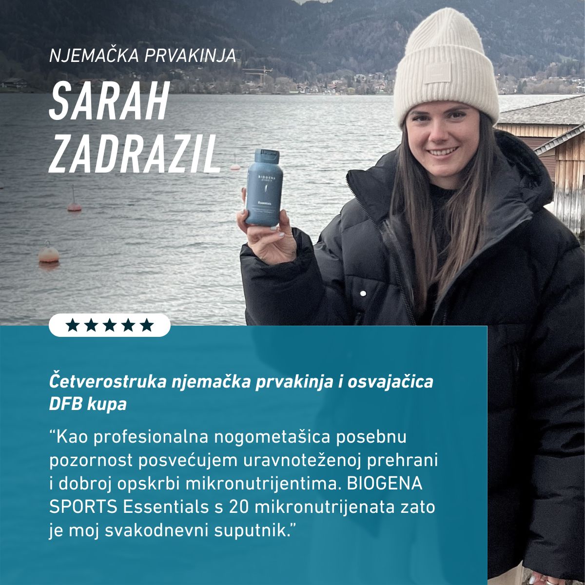 Biogena Sports, Essentials, Boca, petrol, Specijalna osnovna opskrba za energiju i fokus u svakoj fazi treninga®