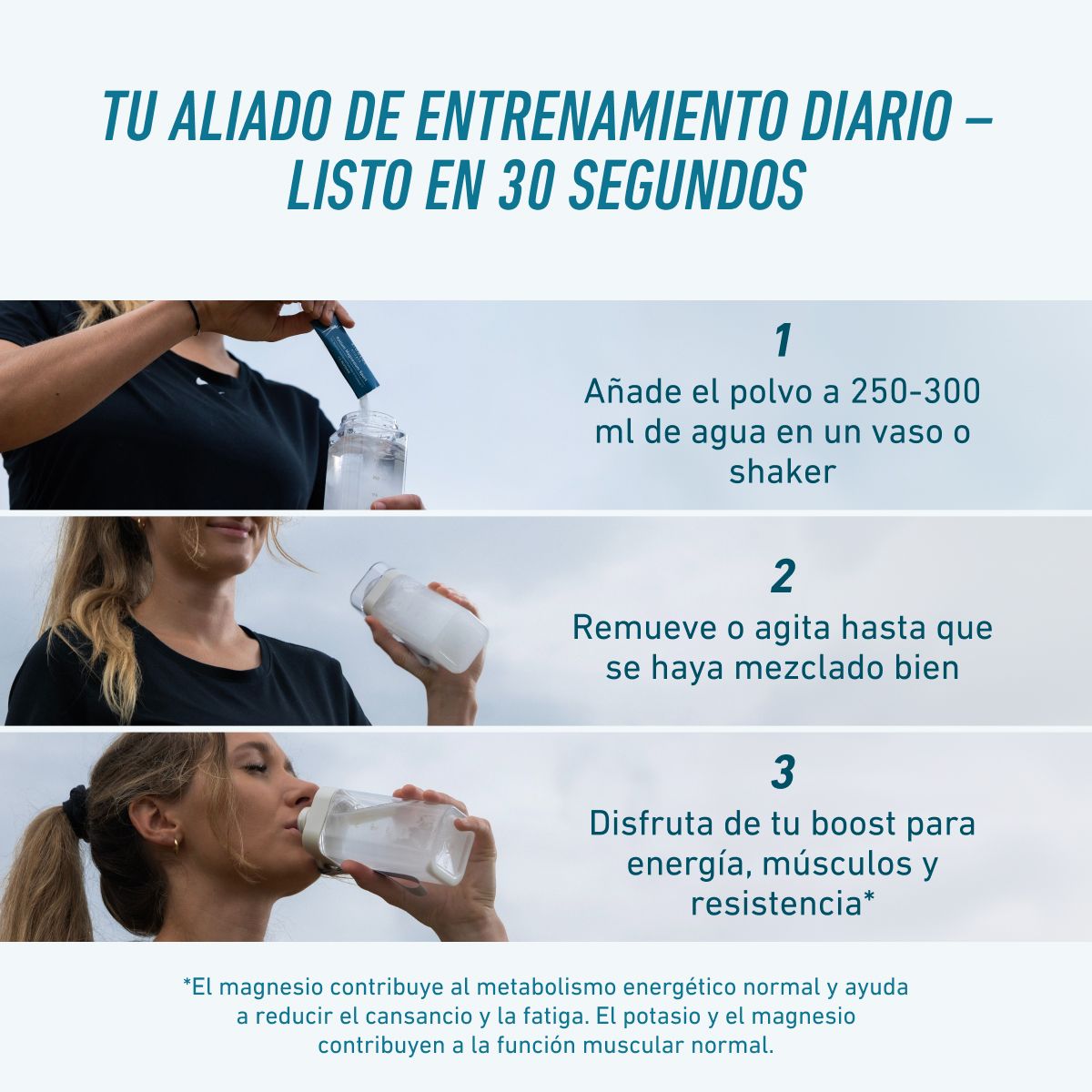 Biogena Sports, Kalium Magnesium Sport, Cartón, petrol, Para los músculos, el metabolismo energético y la resistencia®