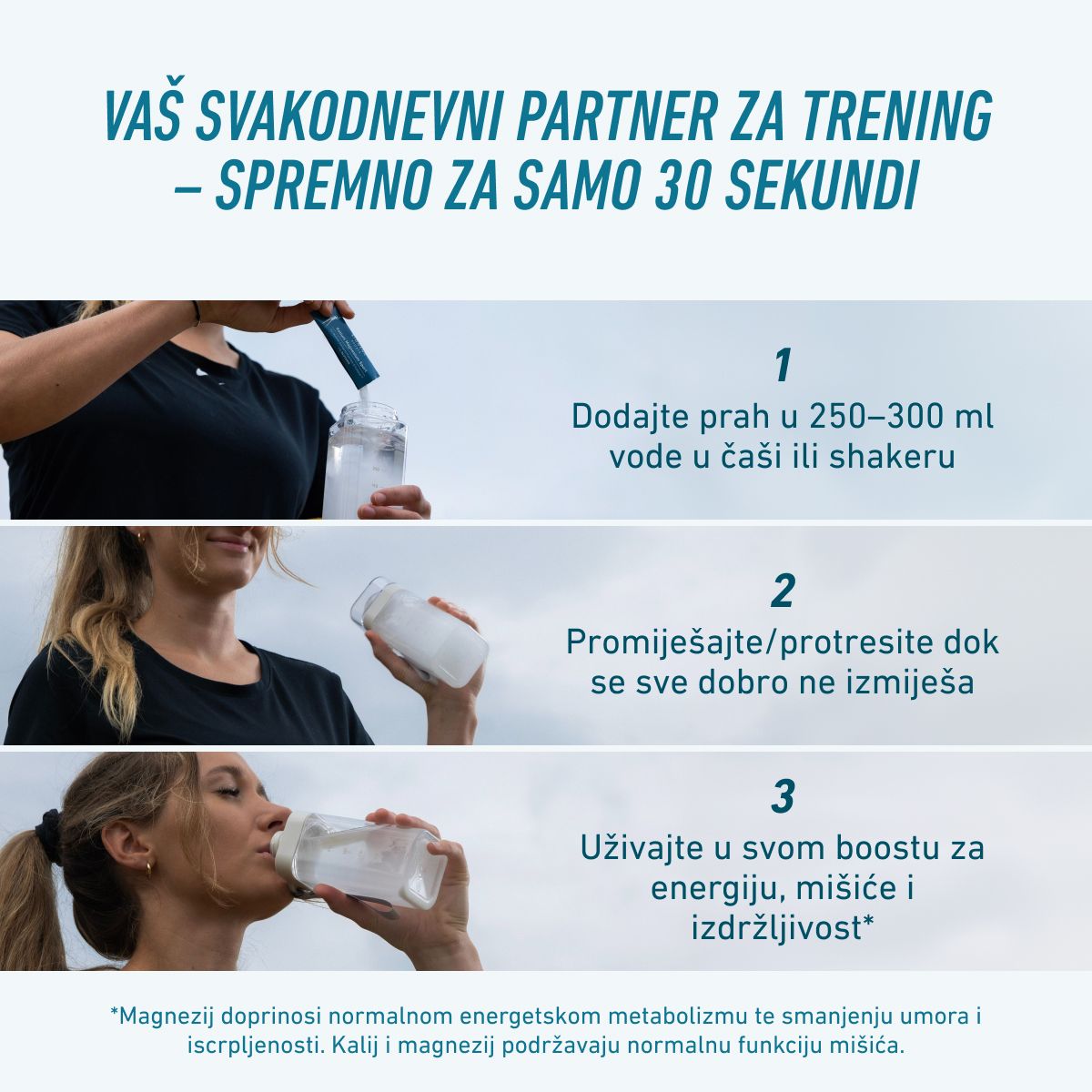 Biogena Sports, Kalium Magnesium Sport, Karton, petrol, Za mišiće, energetski metabolizam i izdržljivost®