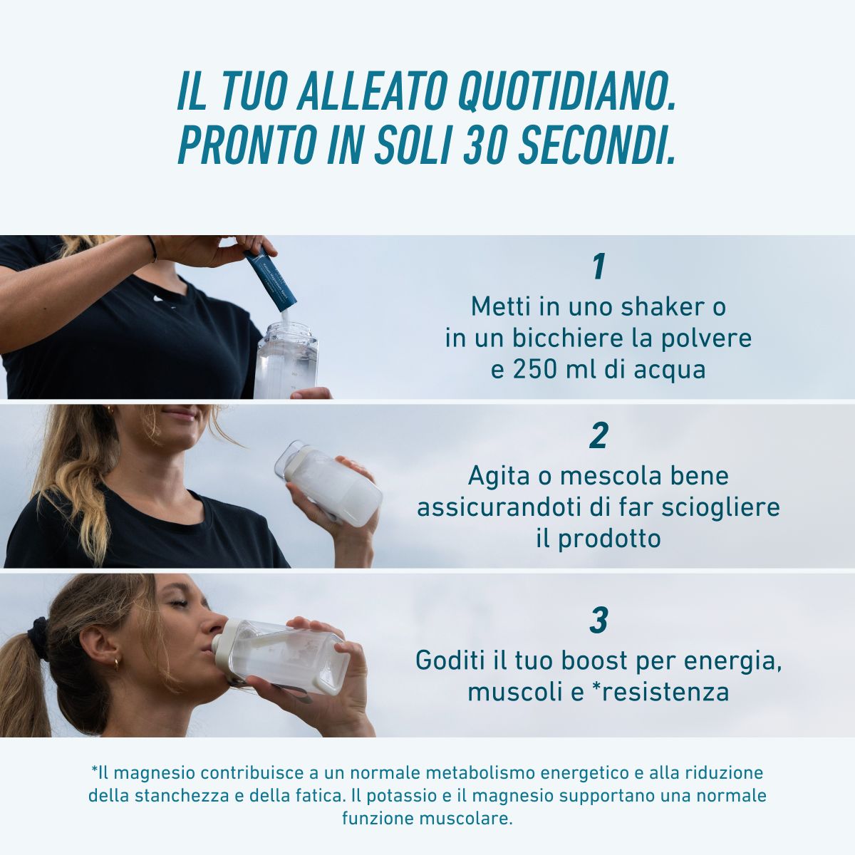 Biogena Sports, Kalium Magnesium Sport, Karton, petrol, Für Muskeln, Energiestoffwechsel & Ausdauer®