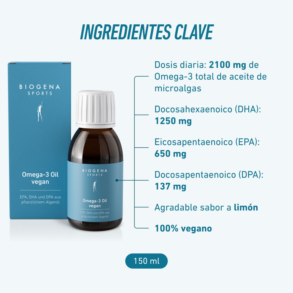 Aceite Omega-3 vegano