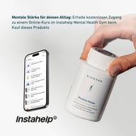 Grafika o czystości BIOGENA z informacjami o 20 latach doświadczenia, pracy ręcznej i technologii high-tech, wysokiej biodostępności oraz produkcji w Austrii.