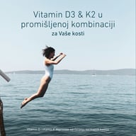 Vitamini D3 i K2 u stručno usklađenoj kombinaciji za snažne kosti. Vitamin D i vitamin K doprinose održavanju normalnih kostiju.