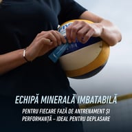Sportiv în context de volei de plajă, folosind BIOGENA SPORTS Kalium Magnesium Sport pentru susținerea performanței și refacerii zilnice.