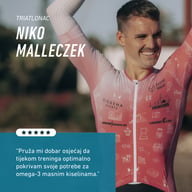 Triatlonac Niko Malleczek koristi BIOGENA SPORTS Omega-3 Oil vegan za svakodnevnu opskrbu omega-3 masnim kiselinama. Veganski izvor DHA, EPA i DPA iz ulja mikroalgi za aktivan stil života.