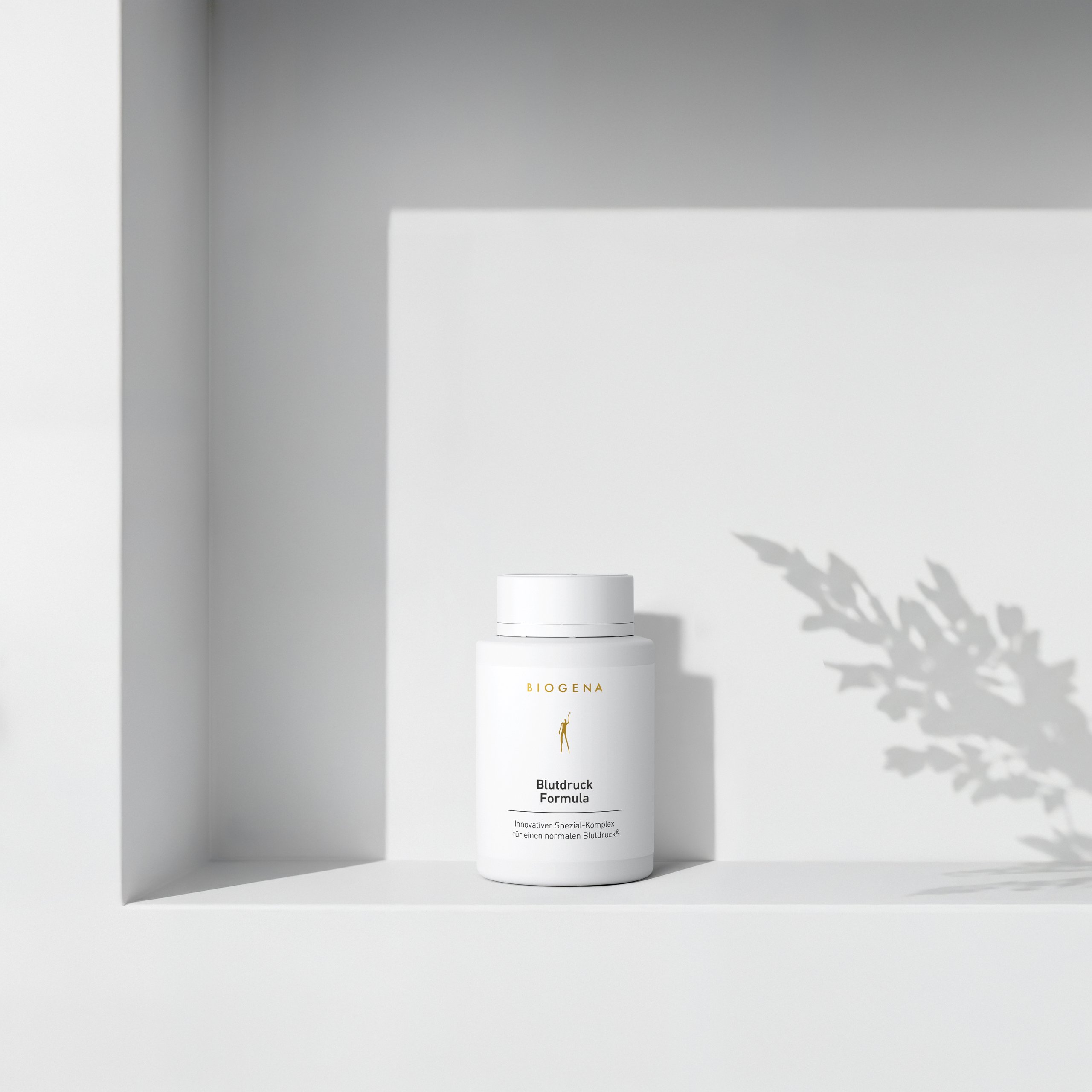 Biogena, Blutdruck Formula, Flasche, weiß, Innovativer Spezial-Komplex für einen normalen Blutdruck®