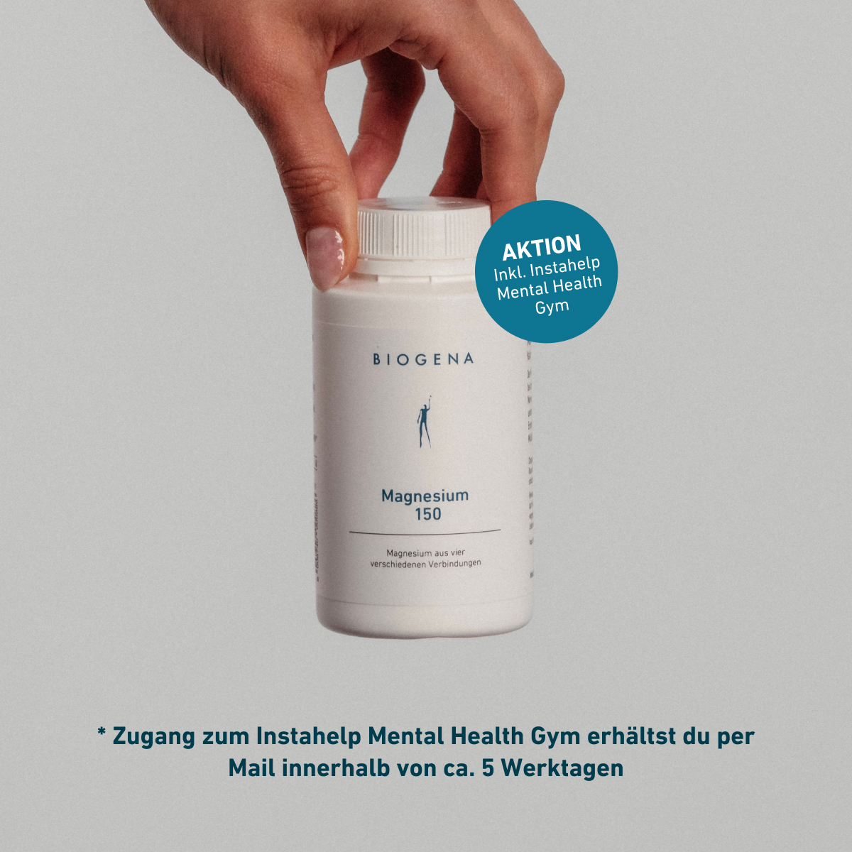 Biogena, Magnesium 150, Flasche, weiß, Magnesium aus vier verschiedenen Verbindungen