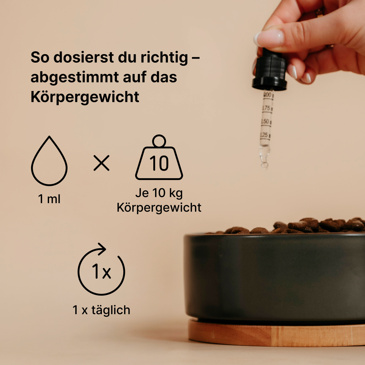 Biogena, Fell & Haut Tropfen, Flasche, weiß, Für glänzendes Hundefell