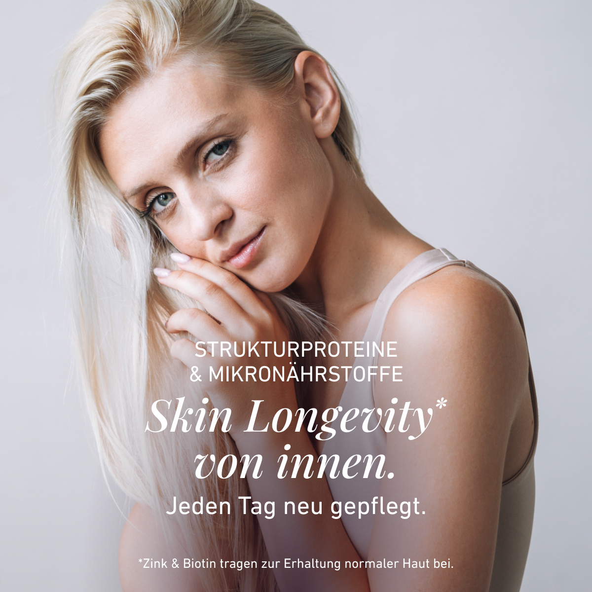 Biogena Aesthetics, MIRASKIN+ SUPERIOR, Flasche, weiß, Die Kunst der Haut-Langlebigkeit. Für strahlende Haut+ von innen.