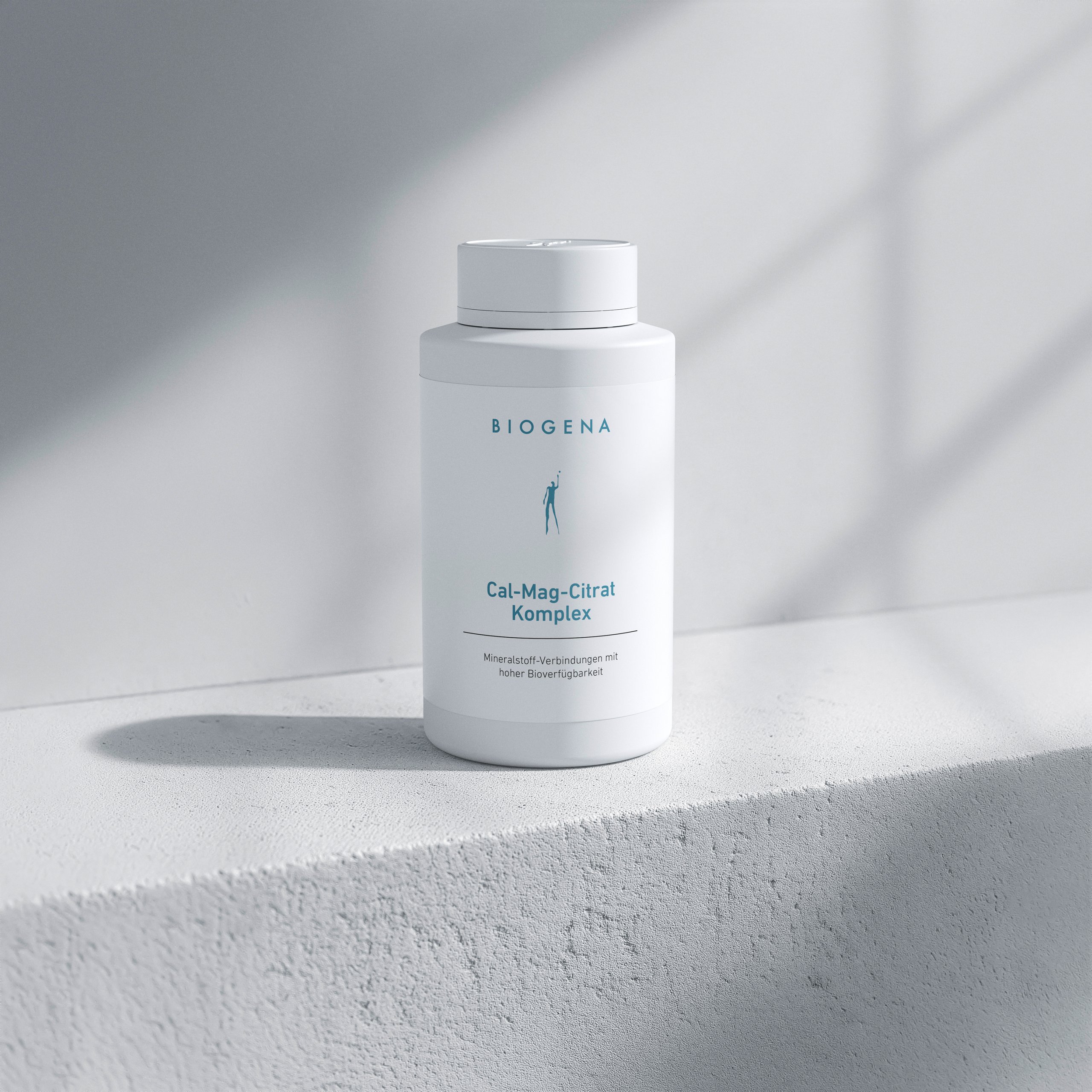 Biogena, Cal-Mag-Citrat Komplex, Sticlă, alb, Compuși minerali cu biodisponibilitate ridicată