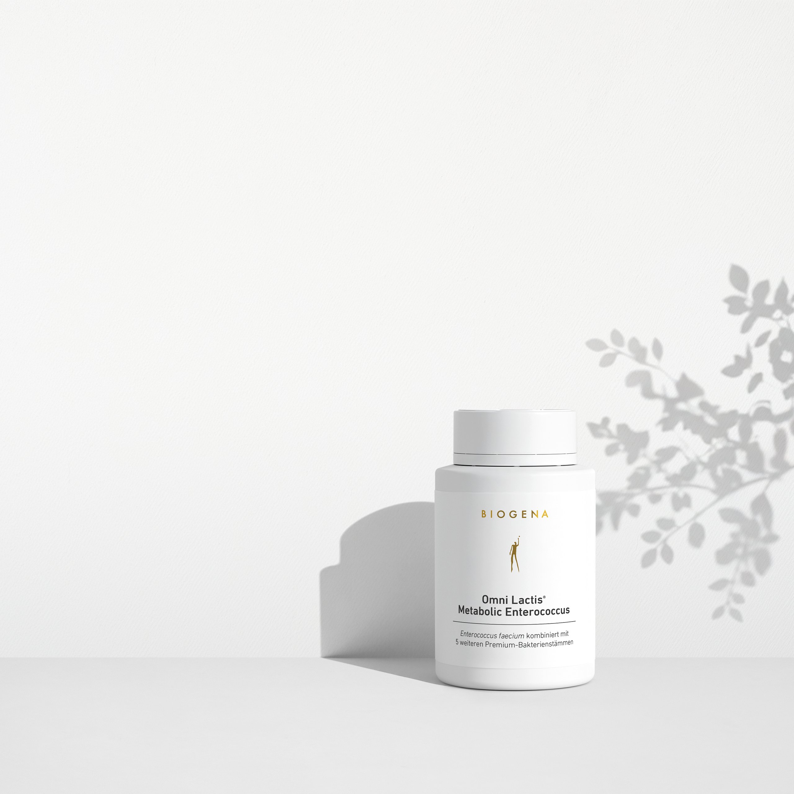 Biogena, Omni Lactis® Metabolic Enterococcus, Flasche, weiß, Enterococcus faecium kombiniert mit 5 weiteren Premium-Bakterienstämmen