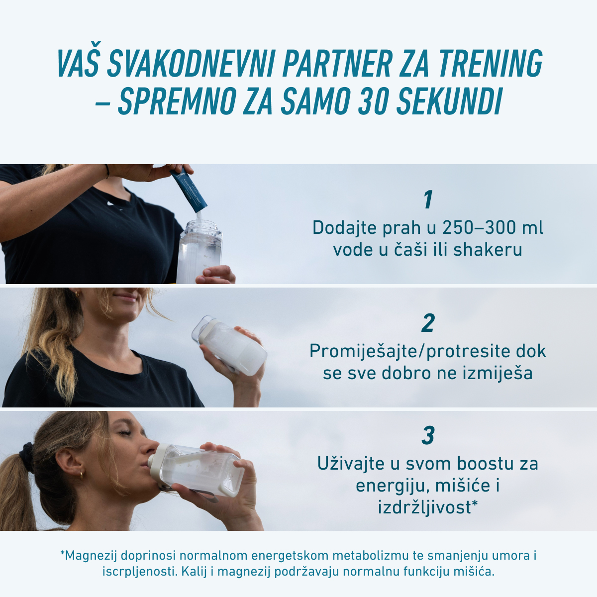 Biogena Sports, Kalium Magnesium Sport, Karton, petrol, Za mišiće, energetski metabolizam i izdržljivost®