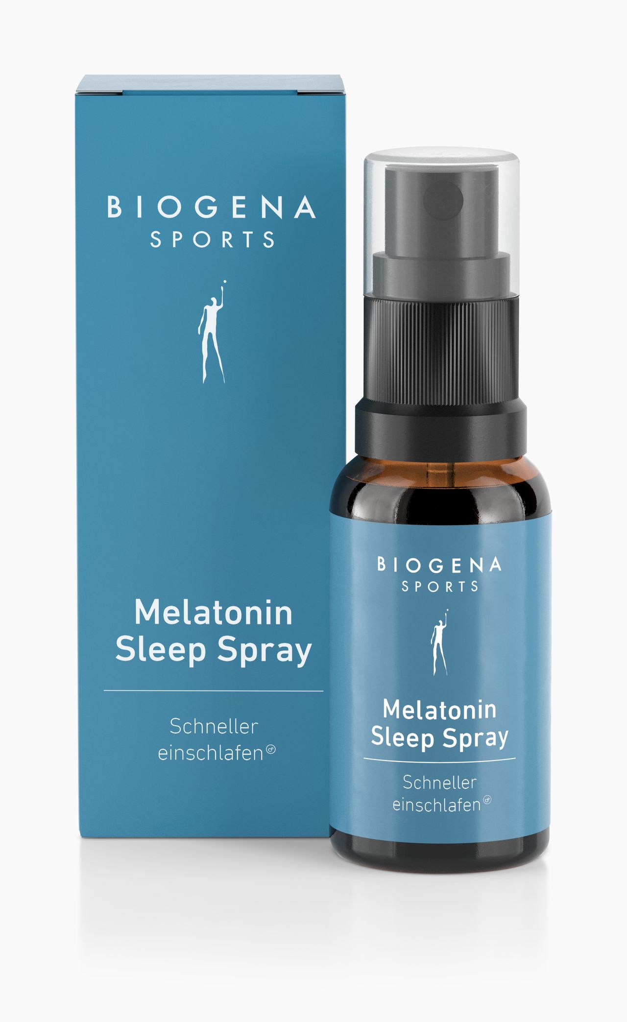 Biogena Sports, Melatonin Sleep Spray, Flasche, petrol, Schneller einschlafen®
