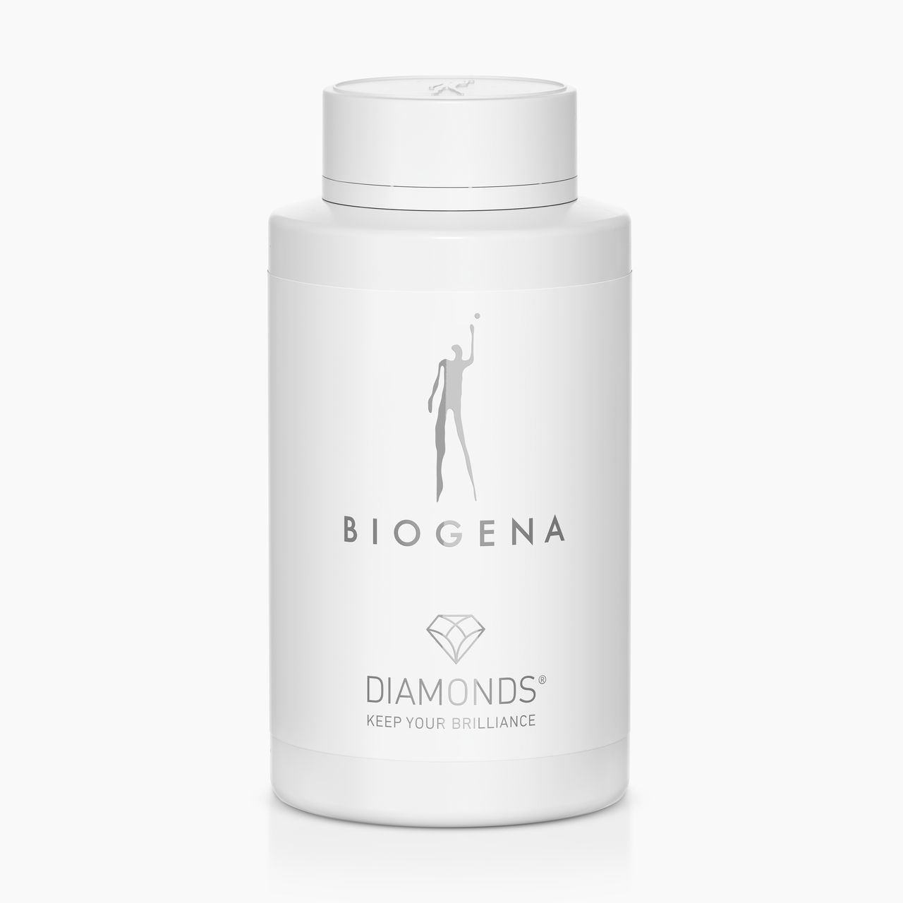 Biogena, DIAMONDS®, Butelka, biały, ZACHOWAJ SWÓJ BLASK