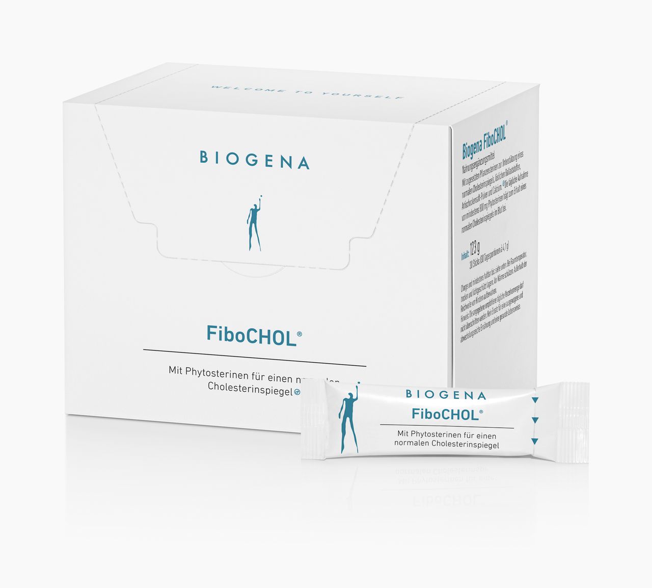 Biogena, FiboCHOL®, Carton, blanc, Avec des phytostérols pour un taux de cholestérol normal